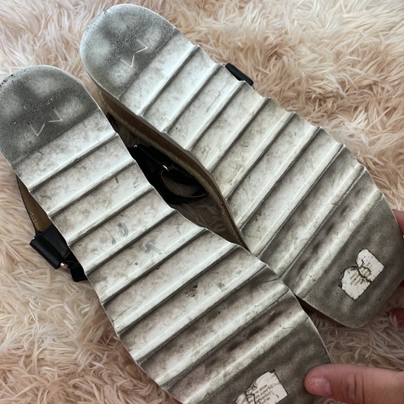 NEIMAN MARCUS | MARC FISHER | Gylian Wedge Espadrille Platform Sandals Size 10 - Picture 4 of 5